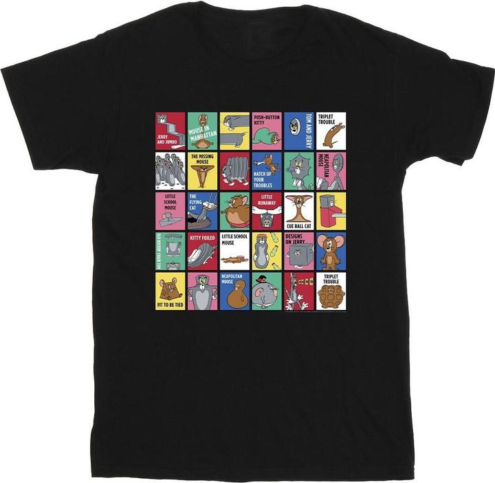 Immagine prodotto Tom & Jerry Grid Squares Maglietta Ragazzi (104)