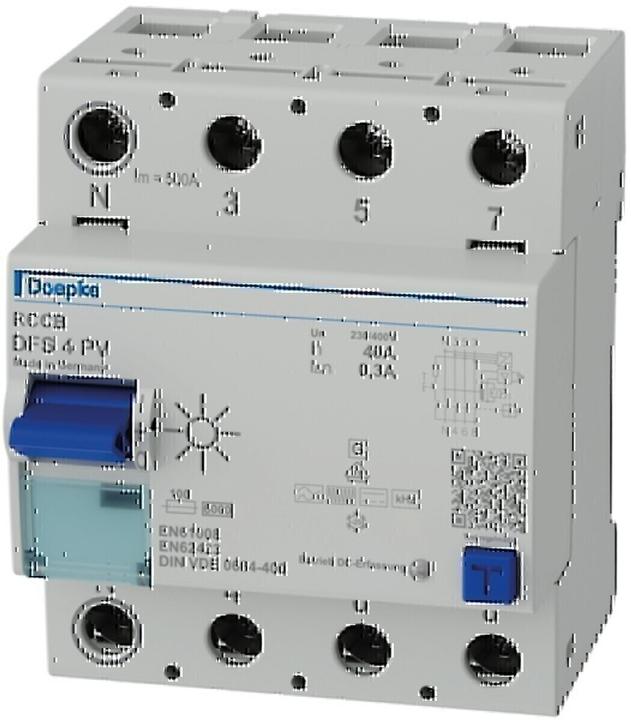 Doepke RCD B+ 4p 400V 40A 0.3A 4TE REG 6kA 3kA/impulse