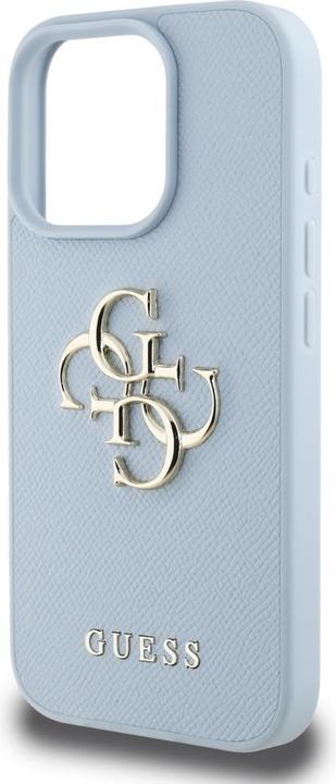 Actual product image Guess Hardcase PU Grained Big 4G and Classic Logo Case for iPhone 16 Pro 6,3" Blue (Apple iPhone 16 Pro)
