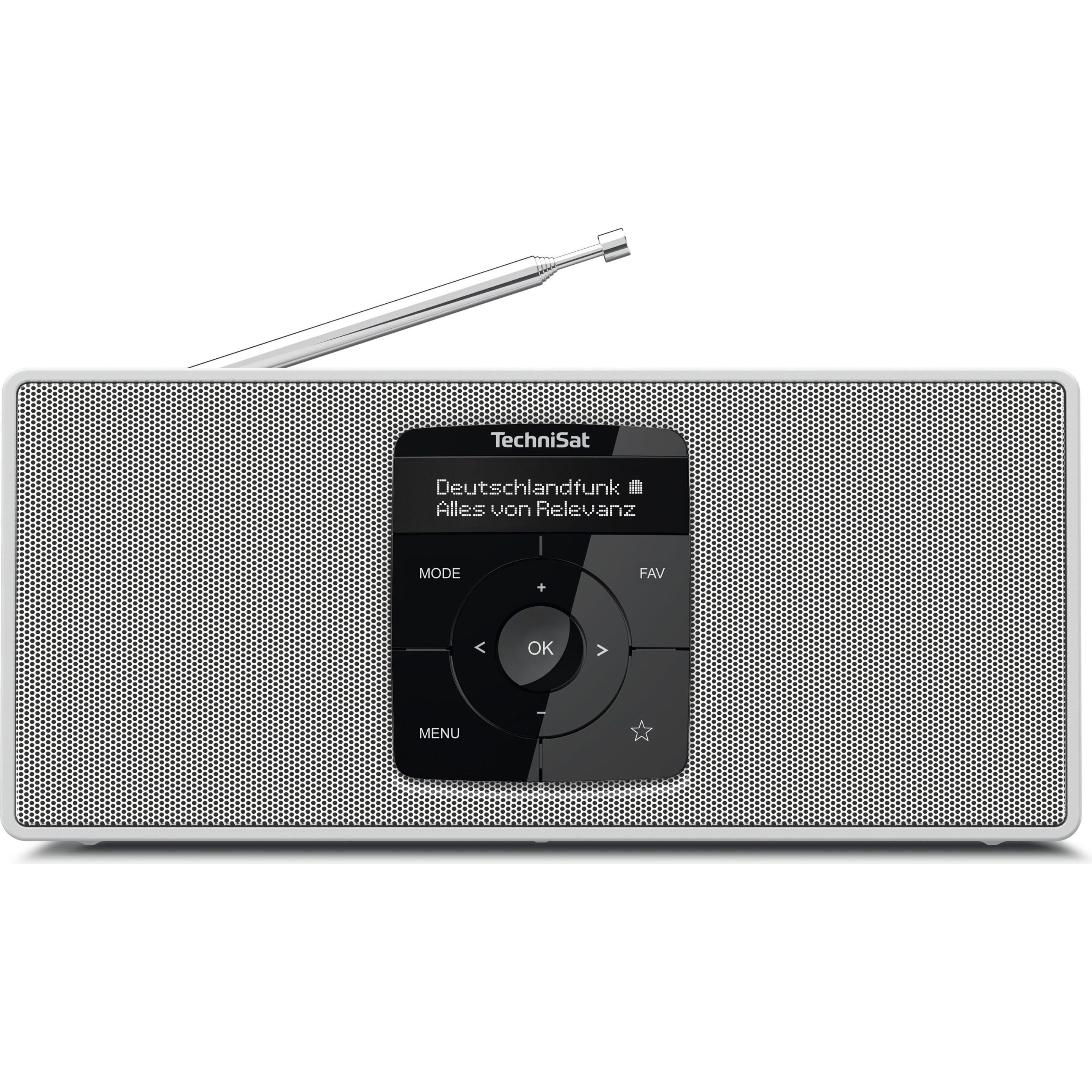 TechniSat DigitRadio 2 S (DAB+, UKW, Bluetooth), Radio, Weiss