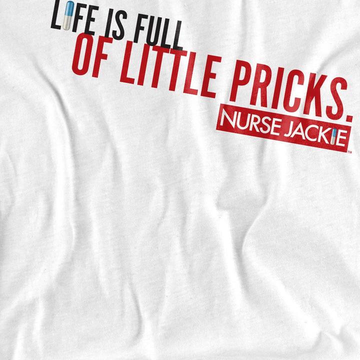 Actual product image Nurse Jackie Unisex Adult Life Is Full T-Shirt (XXL)