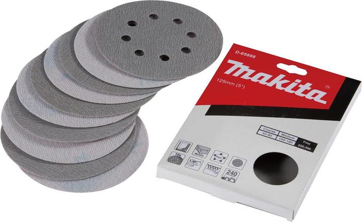 Productafbeelding Makita Schuurpapier. Kl. 125mm K240(10) (240)