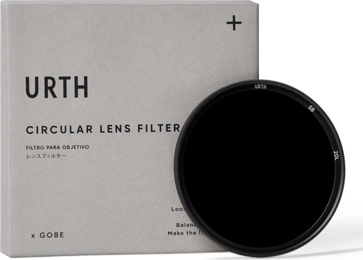 Urth 58mm ND1000 (10 Stop) Lens Filter (Plus+) (58 mm, ND- / Graufilter, 58 mm)