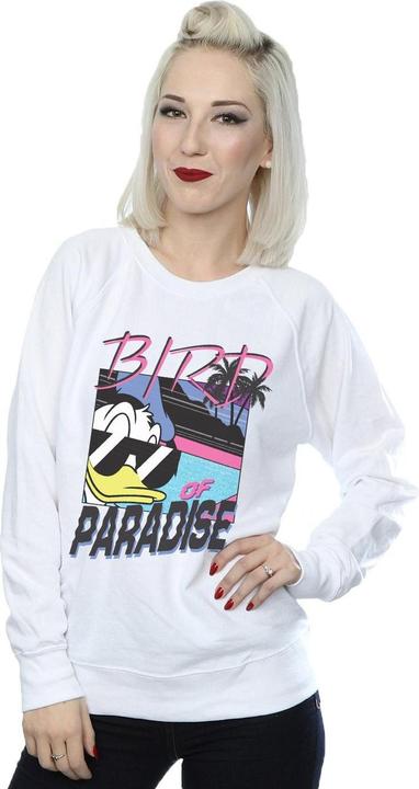 Actual product image Disney Womens/Ladies Donald Duck Bird Of Paradise Sweatshirt (S)