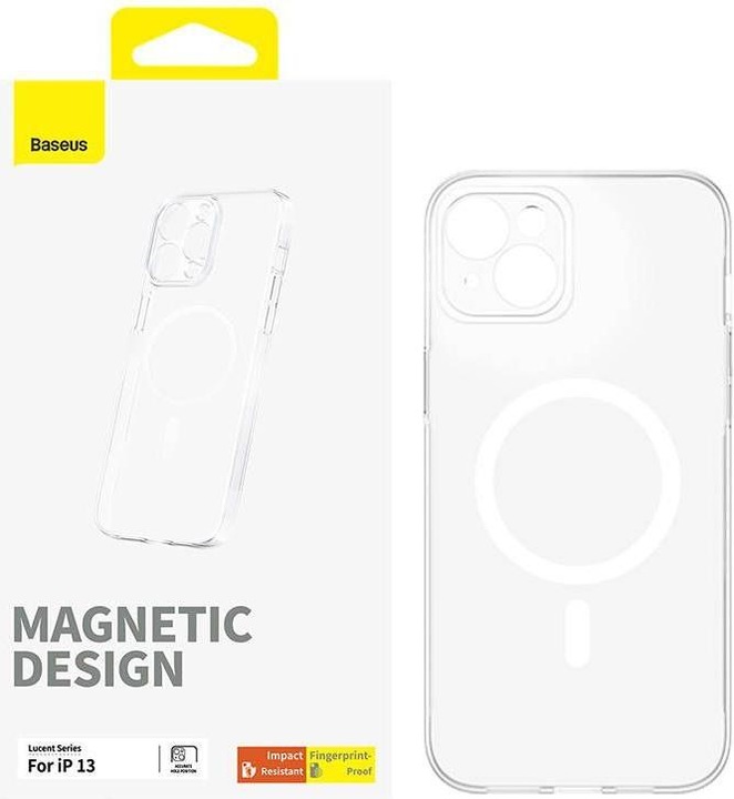 Produktbild Baseus Magnetische Handyhülle für iP 13 OS-Lucent-Serie (klar) (Apple iPhone 13)