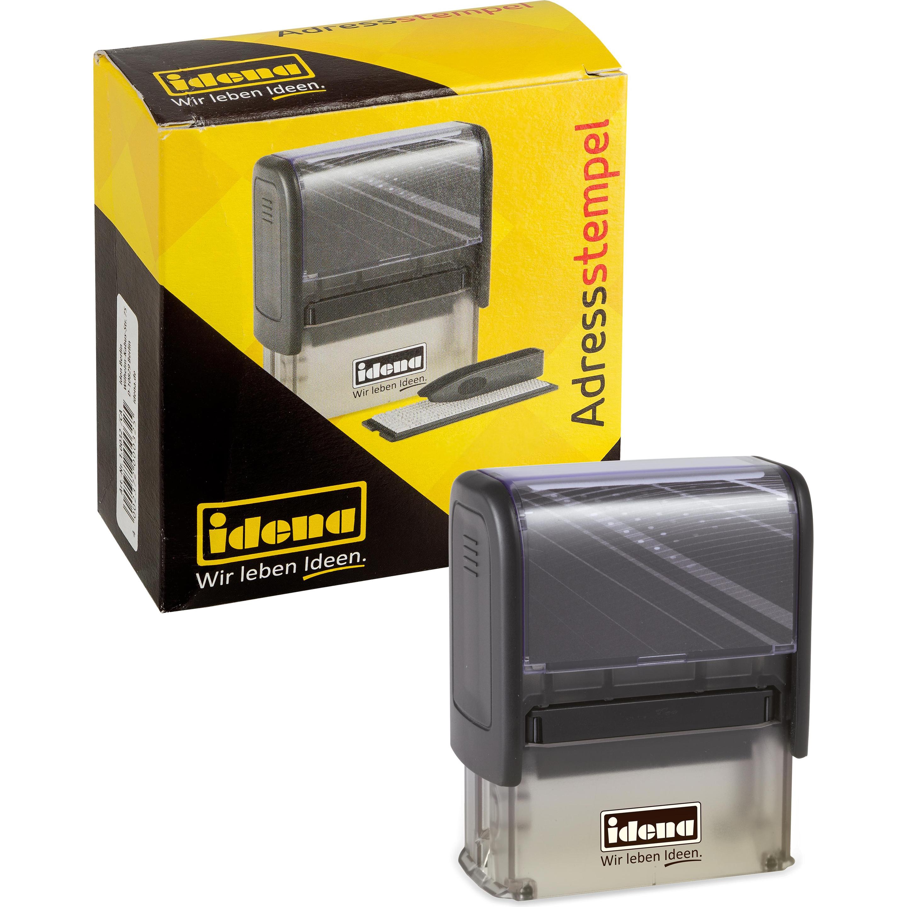 Thumbnail - Idena, Stempel, Adressstempel 4 Zeilen