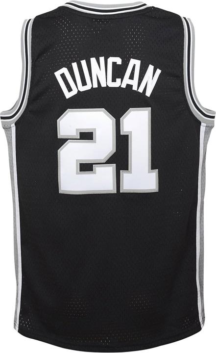 Immagine prodotto Mitchell & Ness Maglia Swingman Bambini San Antonio Spurs Tim Duncan US8 (140, 146)