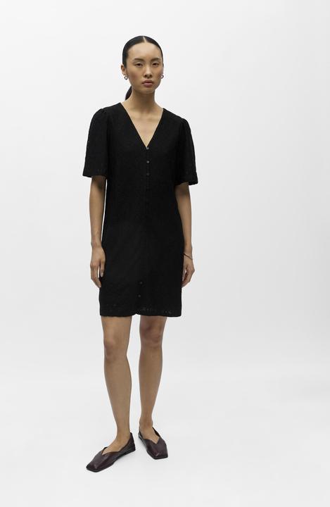 Image du produit Object Strukturiertes V-Ausschnitt Midikleid (L)