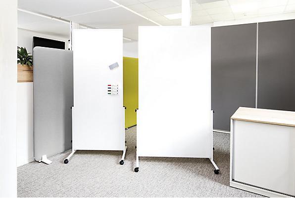 Actual product image Maul Whiteboard ®solid easy2move, mobile (75 x 180 cm)