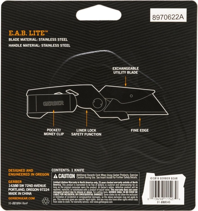 Immagine prodotto Gerber Gear EAB Lite (5.84 cm)