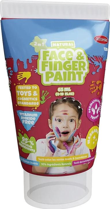 Actual product image Boti Natural face and finger paint in a tube - Multicoloured, 5 x 65 ml