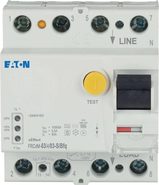 Image du produit Eaton Interrupteur différentiel numérique, sensible à tous les courants, 167910
