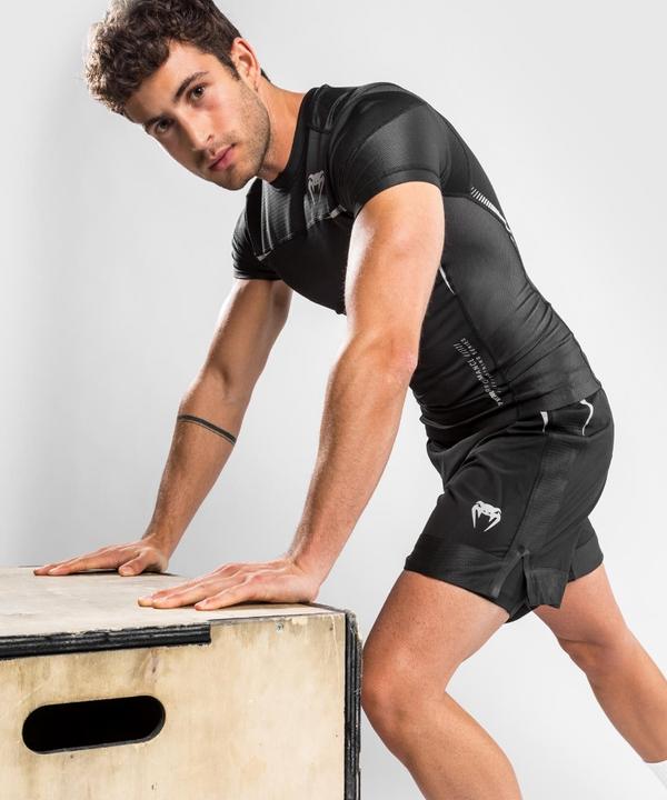 Produktbild Venum tempest 2.0 Rashguard Short Sleeves â€“ Black/Grey - L (L)