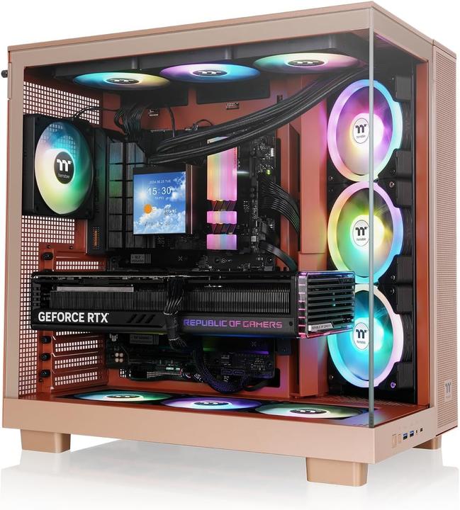 Immagine prodotto Thermaltake Tt View 380 XL TG ARGB Gravel Sand (Mini-ITX, ATX, mATX)