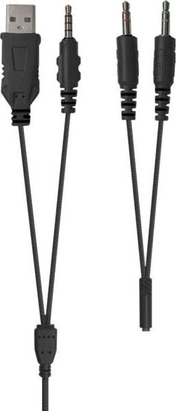 Actual product image Speedlink CONUX RGB Stereo Gaming Headset - for PC/PS5/PS4/Xbox Series X/S/Switch/OLED/Lite, black (Cable)