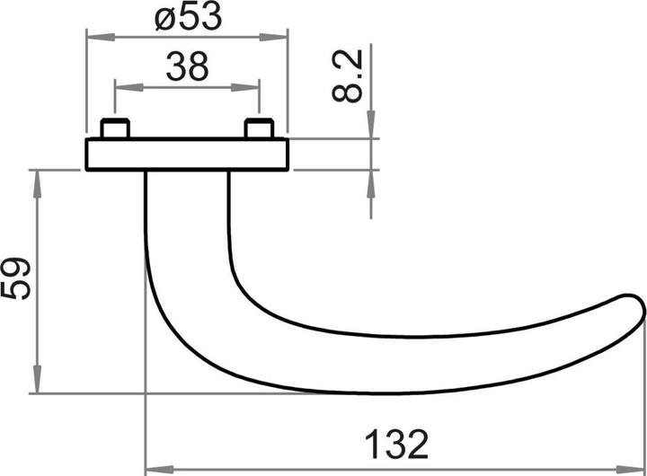 Actual product image Griffwerk Lever handle sets Max Bill (Door set)