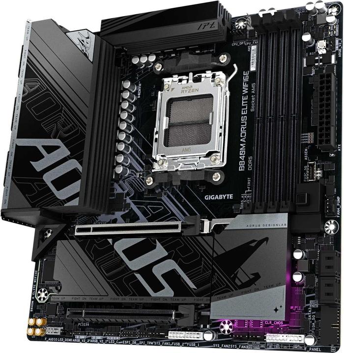Actual product image Gigabyte B840M AORUS ELITE WIFI6E (AM5, AMD B840, mATX)
