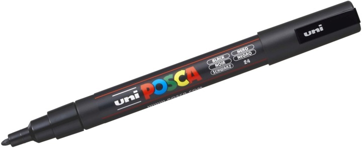 Actual product image Posca Marker PC-3M round tip (Black, 0.90 mm, 1 x)