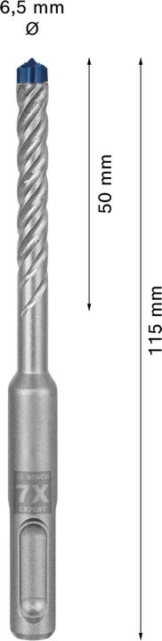 Actual product image Bosch Professional Zubehör Expert SDS plus-7X hammer drill, 6.5 x 50 x 115 mm (6.5 millimetres)