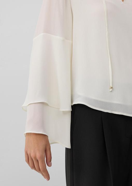 Immagine prodotto s.Oliver Bluse Tunika-Bluse mit fliessenden Volant-Ärmeln (46)