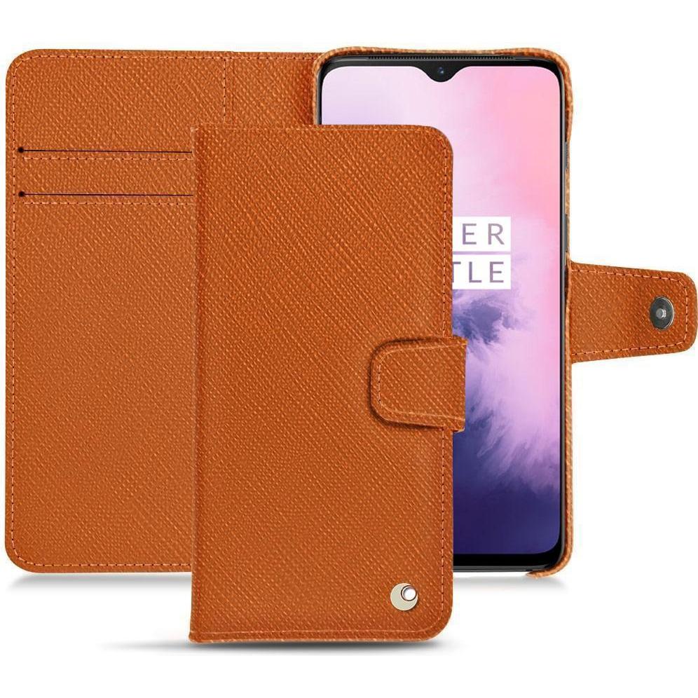Noreve Lederschutzhülle (OnePlus 7), Smartphone Hülle, Orange