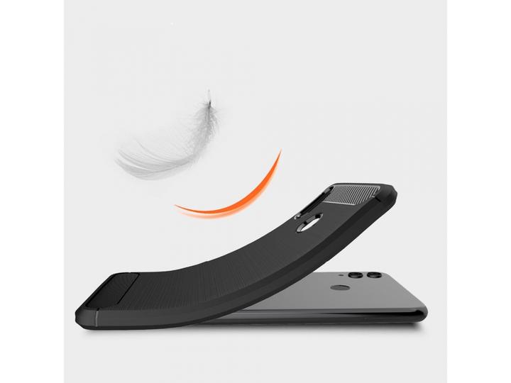 Actual product image Screenguard Honor 8X Cover Carbon Brushed Soft TPU (Honor 8X)