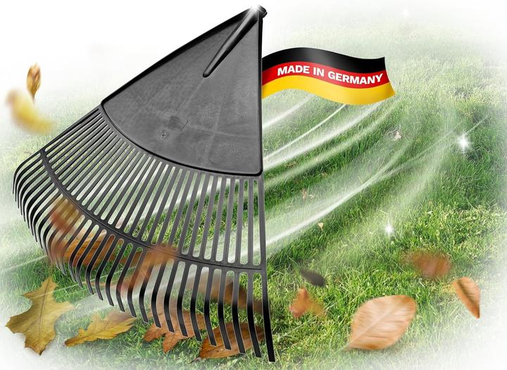 Novatool 2X Laubbesenkopf, Laubbesen mit 30 Kunststoff-Zinken, Rechen Arbeitsbreite 75cm, Laubrechen