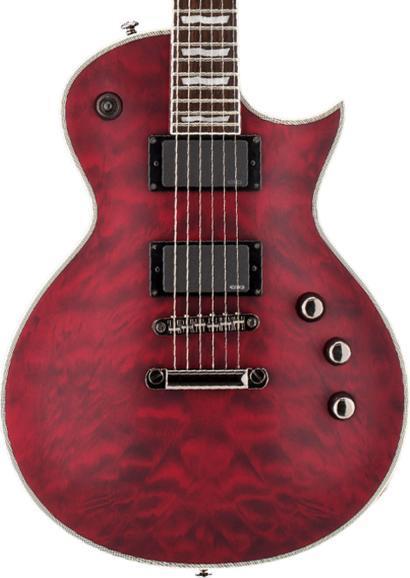 Actual product image ESP LTD EC-401 Electric Guitar See Thru Cherry Sunburst (Electric guitar, Mahogany, Pao-Ferro, Electric guitar)