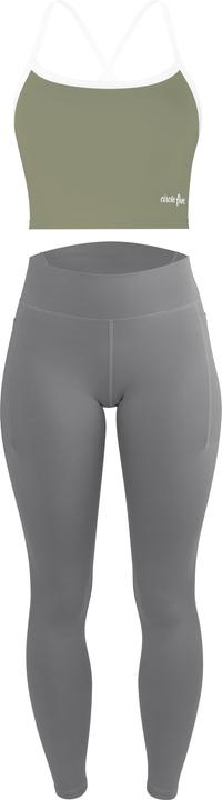 Produktbild Circle Five High Waist Sport Set (Leggings mit Taschen & Sporttop mit integriertem BH) (M, S, XL)