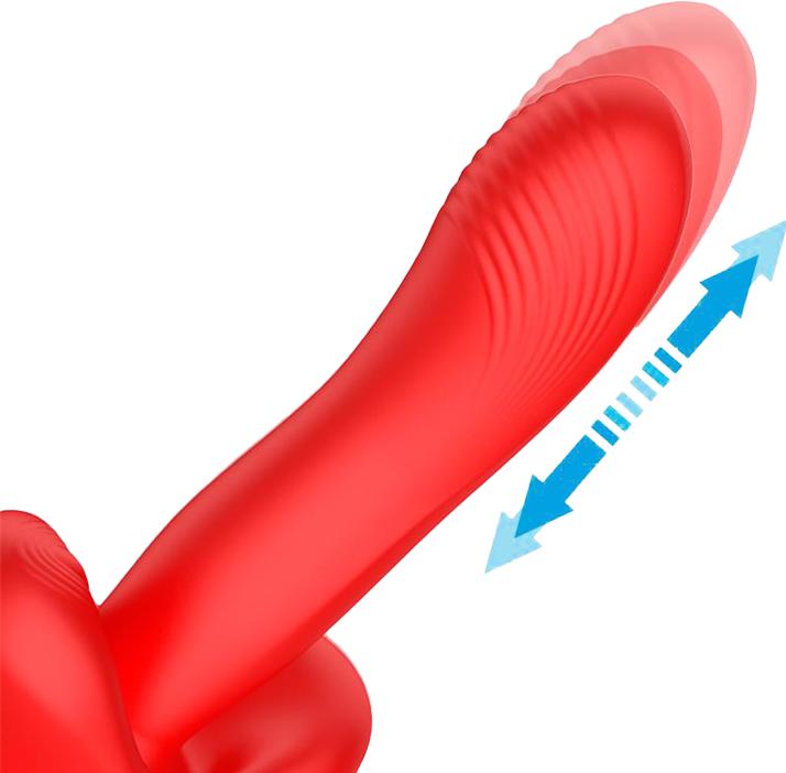 Actual product image IntoYou Vyron - Stoss- und Beissvibrator - Rot