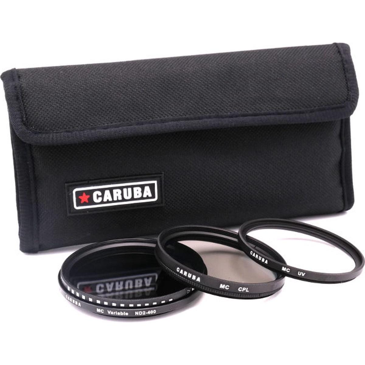 Caruba UV+CPL+variablem ND2 400 Set 58mm (58 mm, UV-Filter) (D101480)