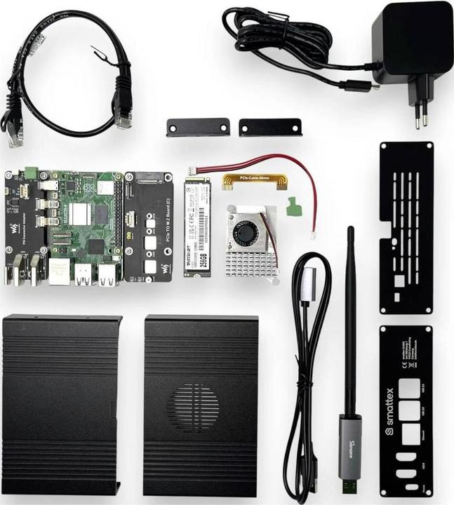 Actual product image Smattex Home Assistant Black Plug & Play Set· installiert & konfiguriert· Raspberry Pi 5· (SM0093)