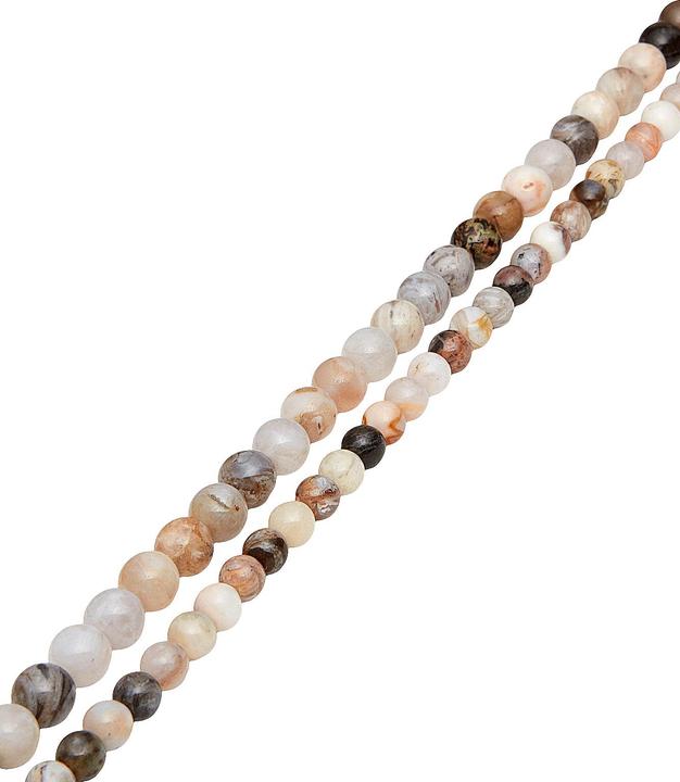 Actual product image Leyda Polished Beige Fossil Agate Strand