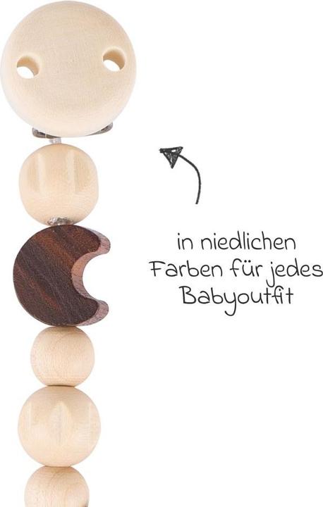 Image du produit Goki Attache-sucette Lune et étoile (1 x, jusqu'à 24 M.)