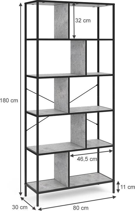 Image du produit Vicco Fyrk (80 x 30 x 180 cm)