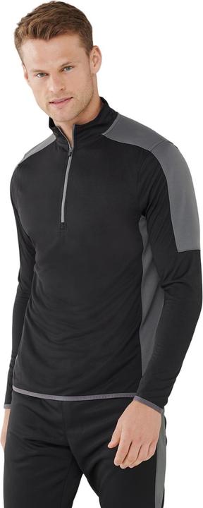 Actual product image Finden & Hales Mens Contrast Panel Quarter Zip Midlayer (S)