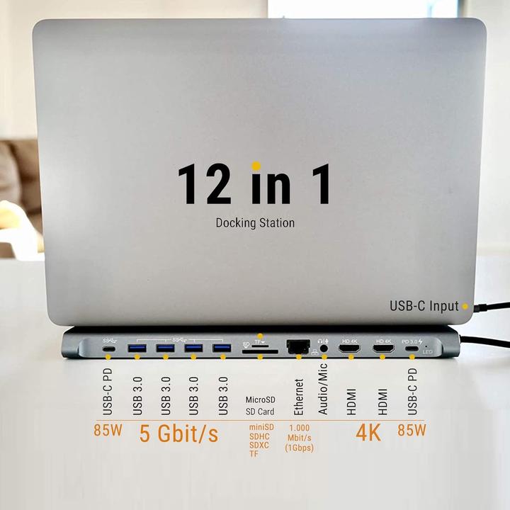 Immagine prodotto XtremeMac Type-C Hub Station - 12 Ports (USB-A, USB-C, 12 porte)