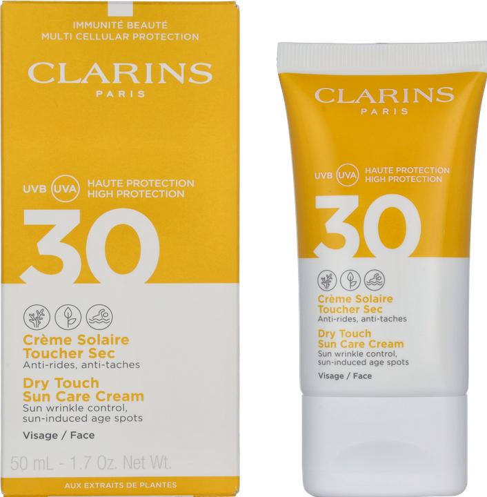 Image du produit Clarins Toucher sec (Crème solaire visage, SPF 30, 50 ml, 73 g)