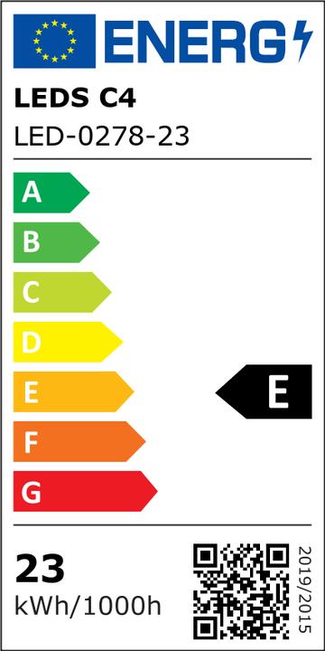 Energie-Label Leds-C4 LED-Bodeneinbauleuchte GEA Cob 27,6W 3000K LED nicht austauschbar 1LED 2784lm