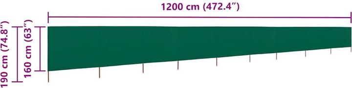 Produktbild vidaXL Windschutz