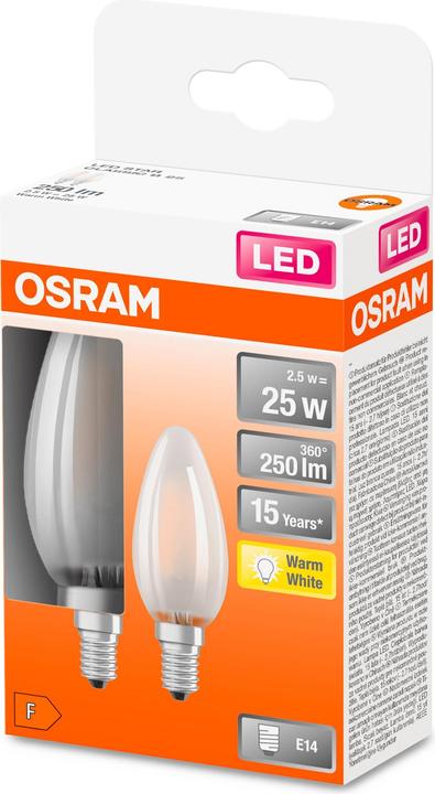 Immagine prodotto Osram Star Classic B25 (E14, 2.50 W, 250 lm, 6 x, F)