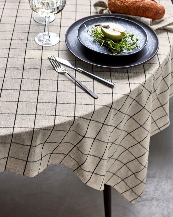 Produktbild House Doctor Tablecloth, HDJoin, BlackOff-white (150 x 150 cm)
