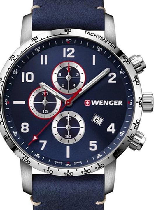 Immagine prodotto Wenger Attitudine Chrono (Cronografo, Fatto in Svizzera, Orologio da polso analogico, 44 mm)