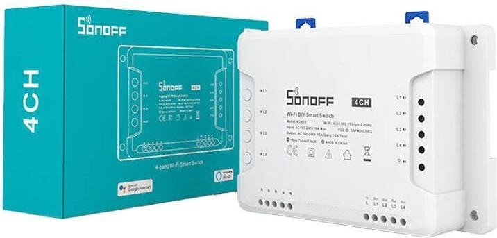 Produktbild Sonoff 4CHR3 - 4-gang Wi-Fi Smart Switch