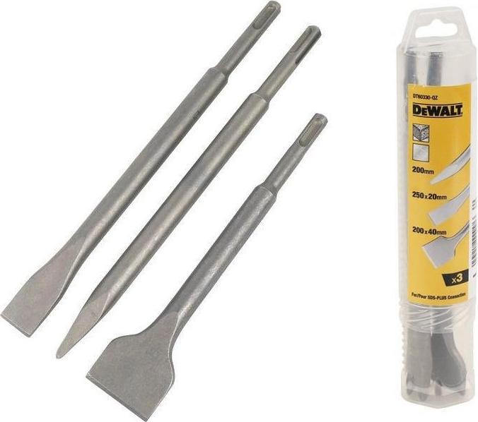 Actual product image DeWalt Set SDSPlus chisel 3pcs.