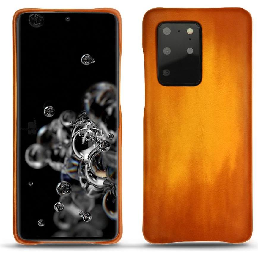 Noreve Lederschutzhülle (Samsung Galaxy S20+ 5G), Smartphone Hülle, Orange
