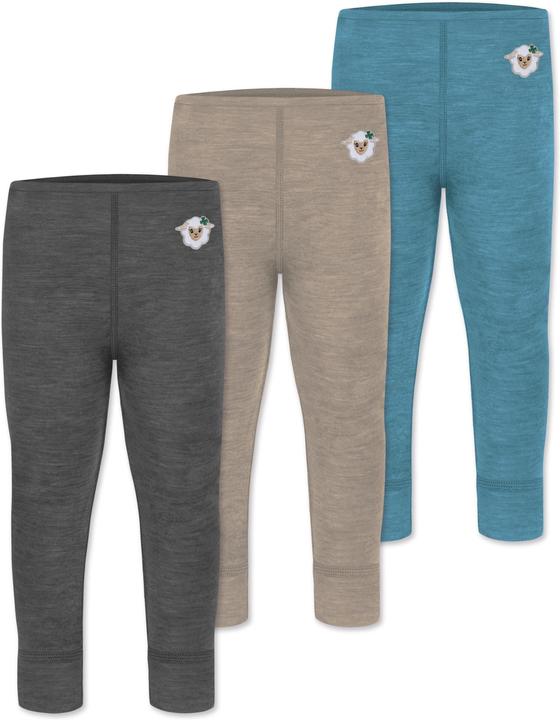 Produktbild Normani 3er Pack Baby Merino Hose Unterhose „Tihoi" - 9509 (68)