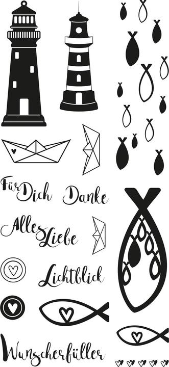 Immagine prodotto Rayher Timbri trasparenti "Lighthouse, Fish & Co