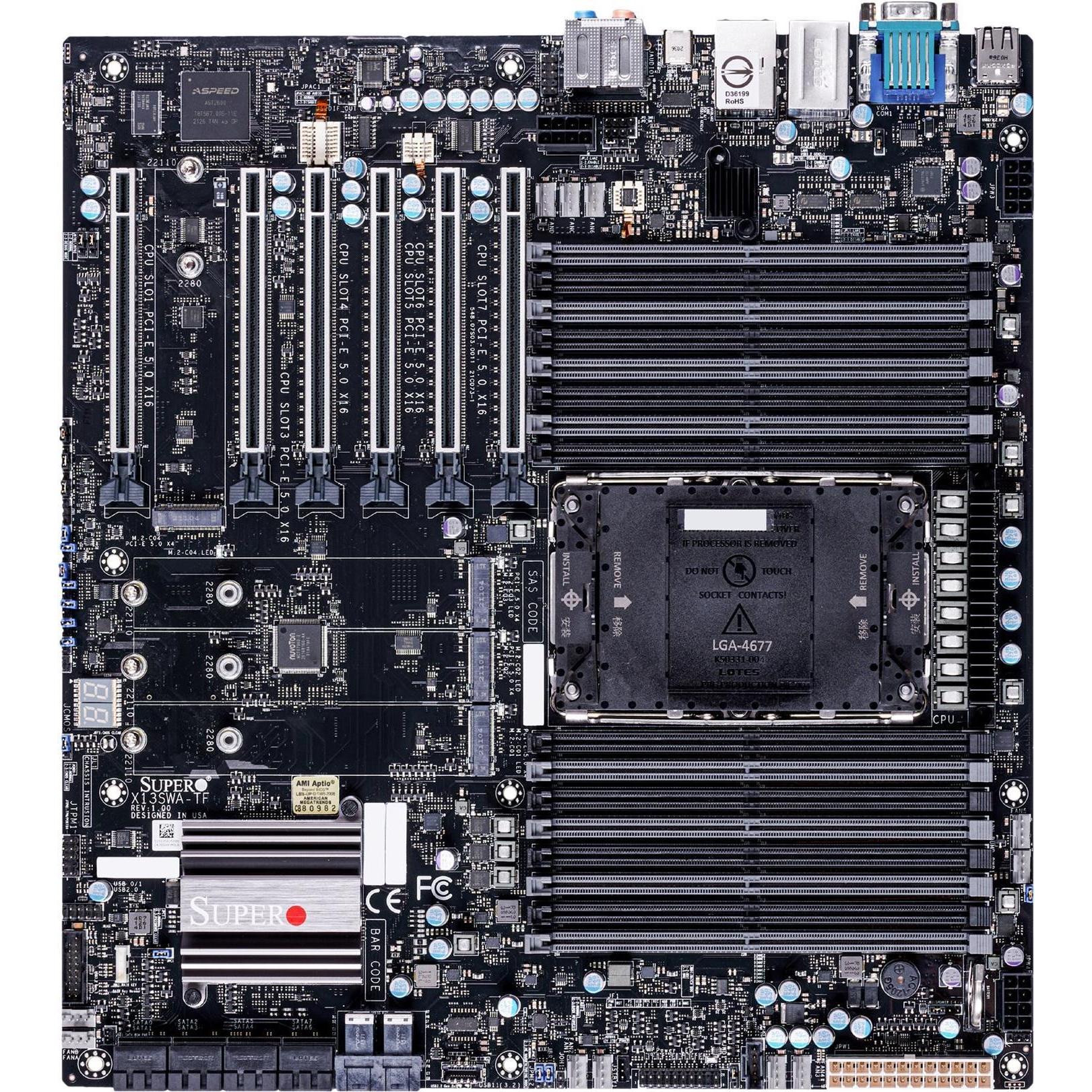 Supermicro X13SWA-TF (LGA 4677, Intel W790, E-ATX), Mainboard
