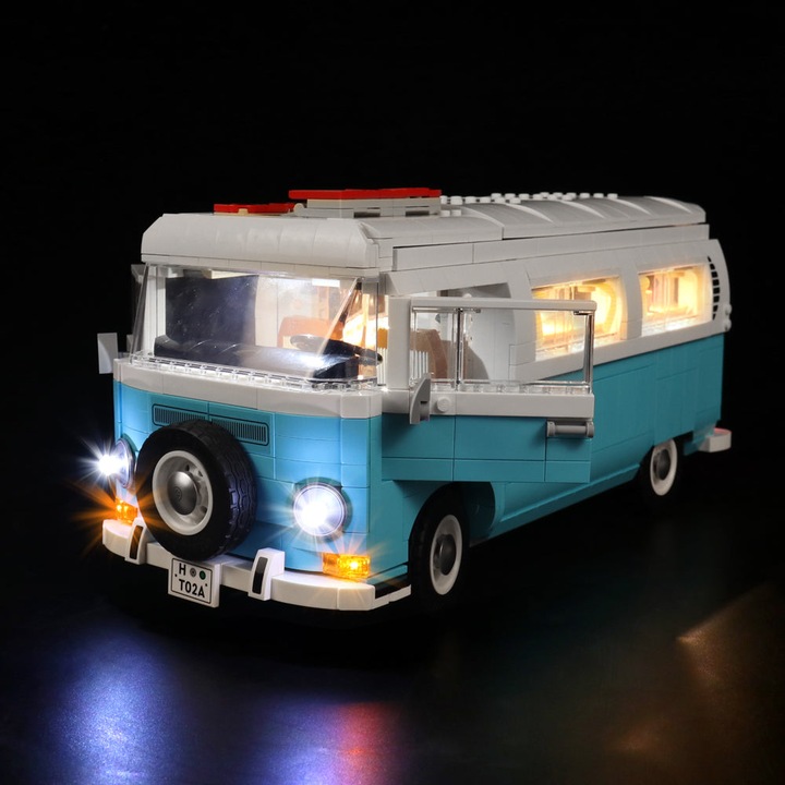 Produktbild BrickBling LED Licht Set für LEGO VW T2 Camper Van (10279) inkl. Fernbedienung